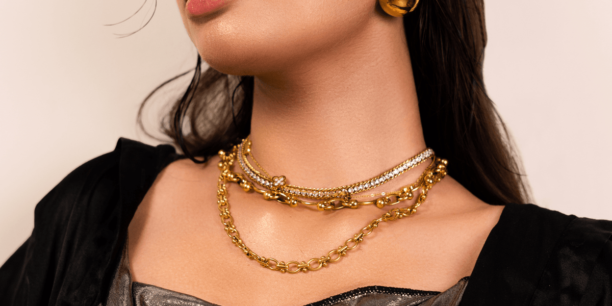 Buy GOld Plated Necklaces Online Pakistan at Mithra and Co Official