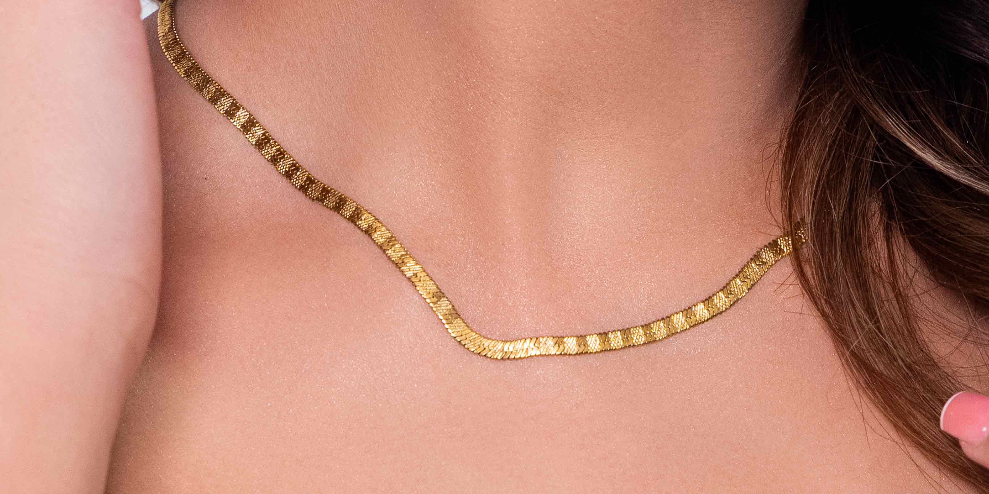 Girl Styling in MIthra and Co's 18k Gold plated Jewelry. Modeling with Elegance.