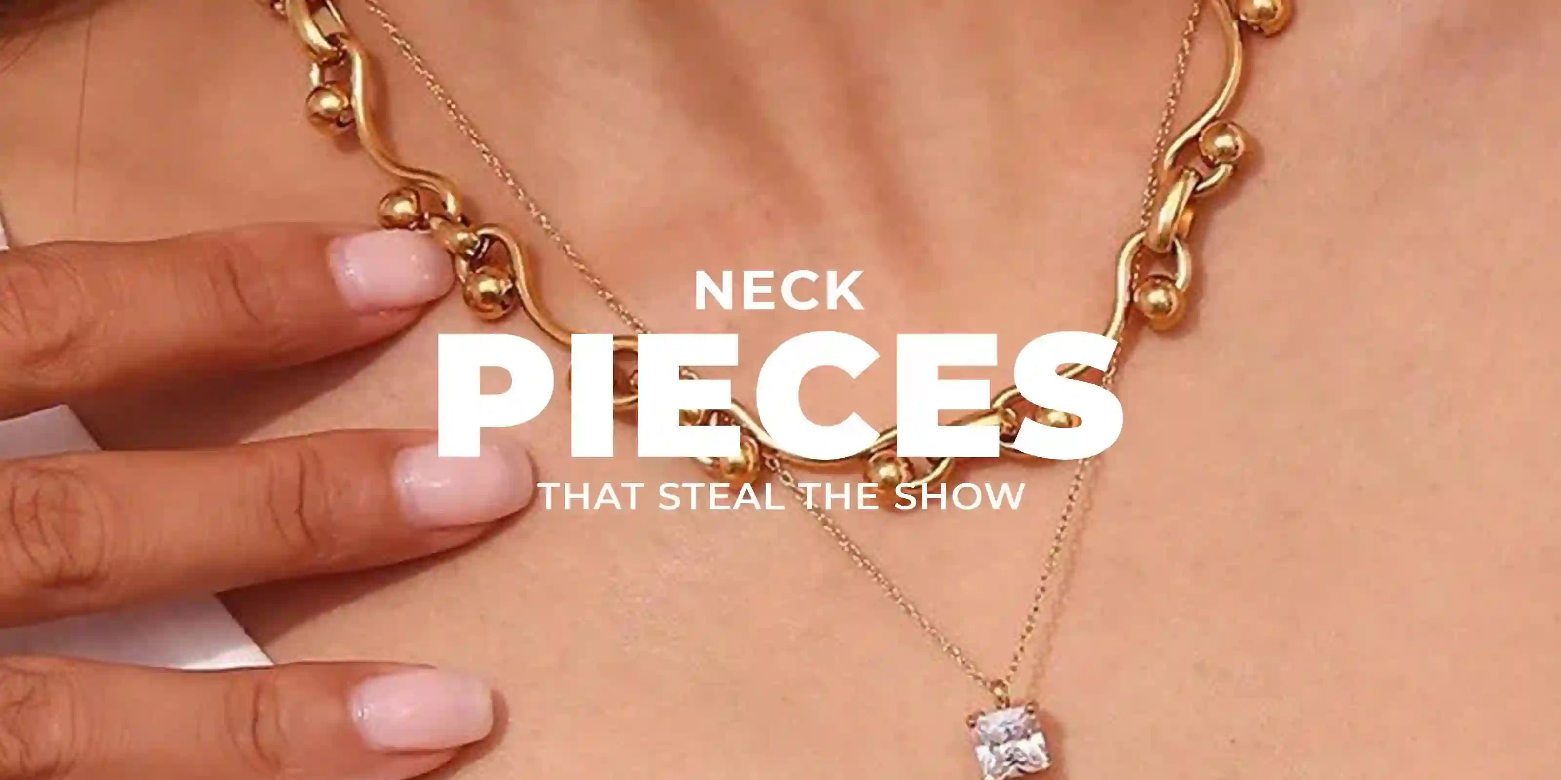 Gold plated necklaces for women in Pakistan — chains, pendants and layered styles at Mithra & Co.
