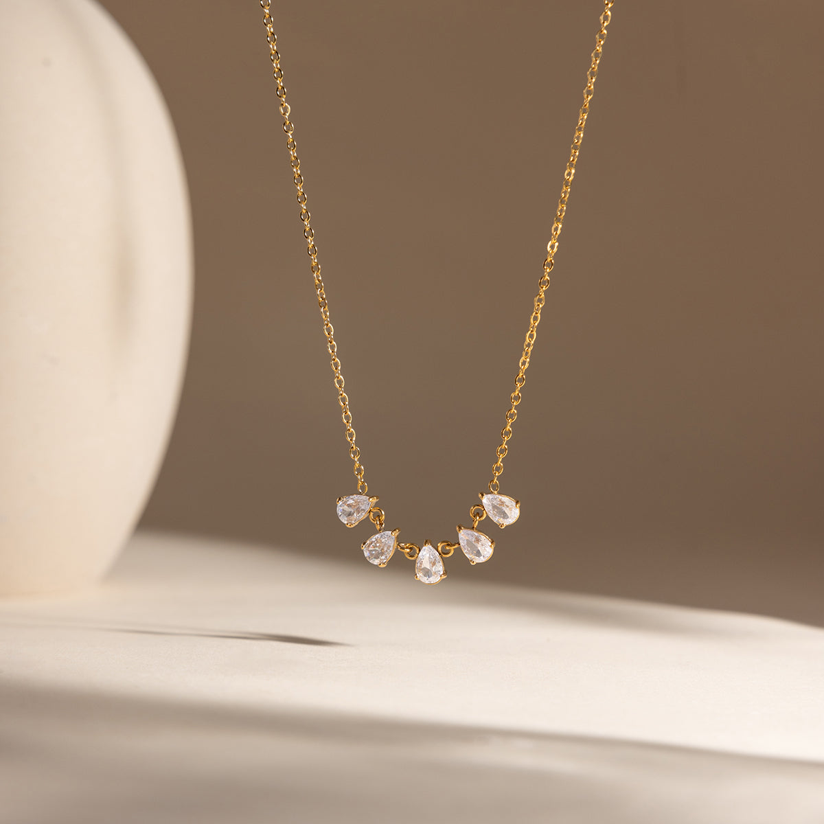 Quintet Teardrop Necklace