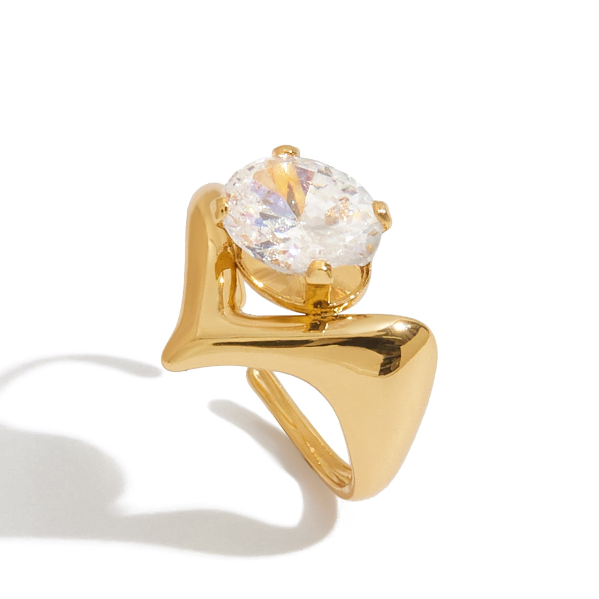 18k Gold plated Fleur d’Or Ring Shop Online - Mithra & Co