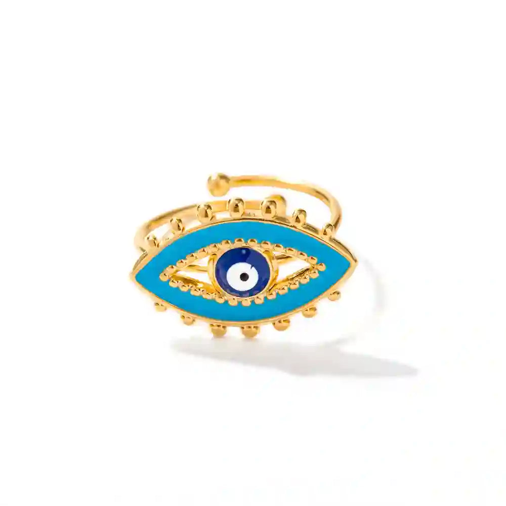 Buy Waterproof 18k Gold plated Aegis Ring at Mithra and Co