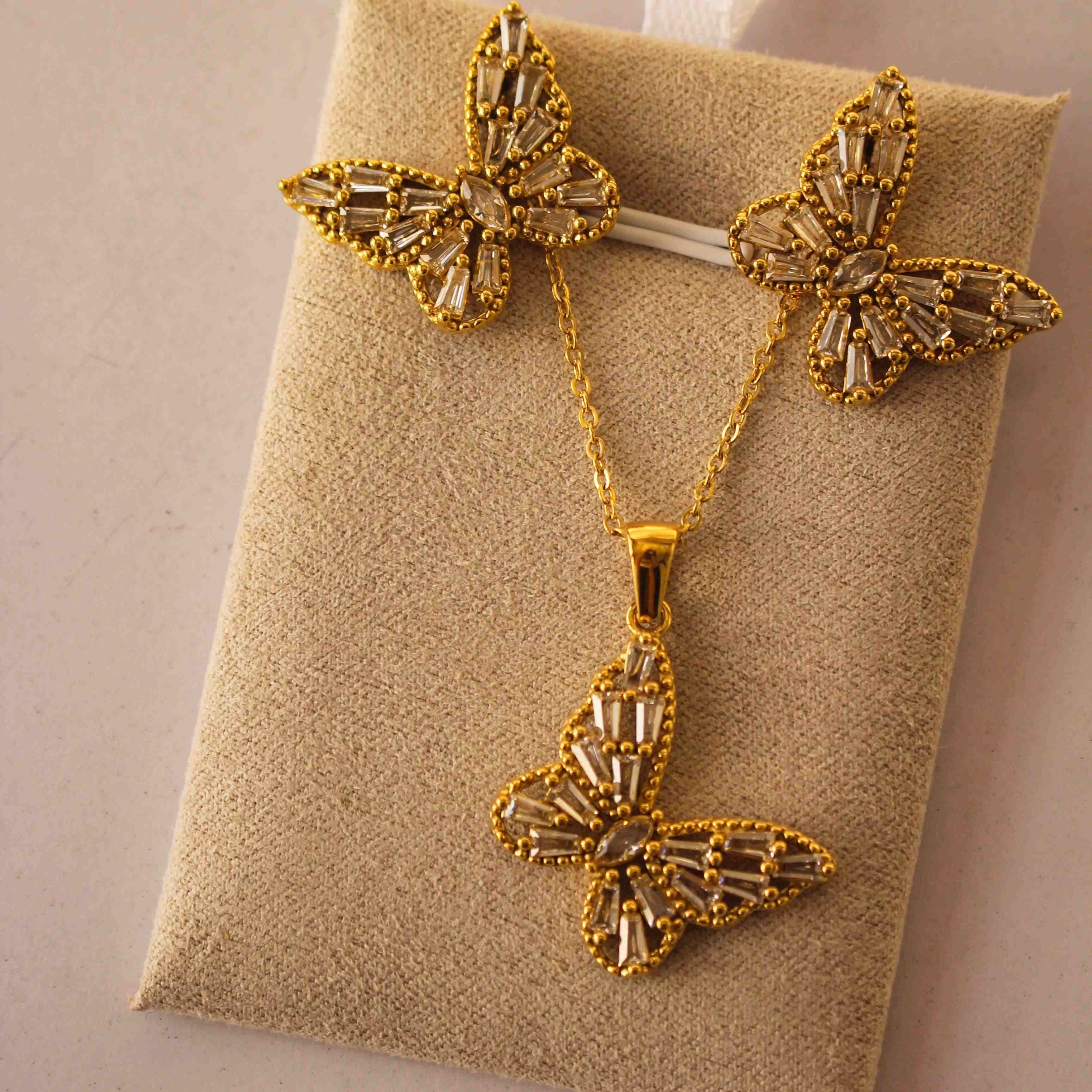 18k Gold plated Enchanted Flutter Shop Online - Mithra and Co