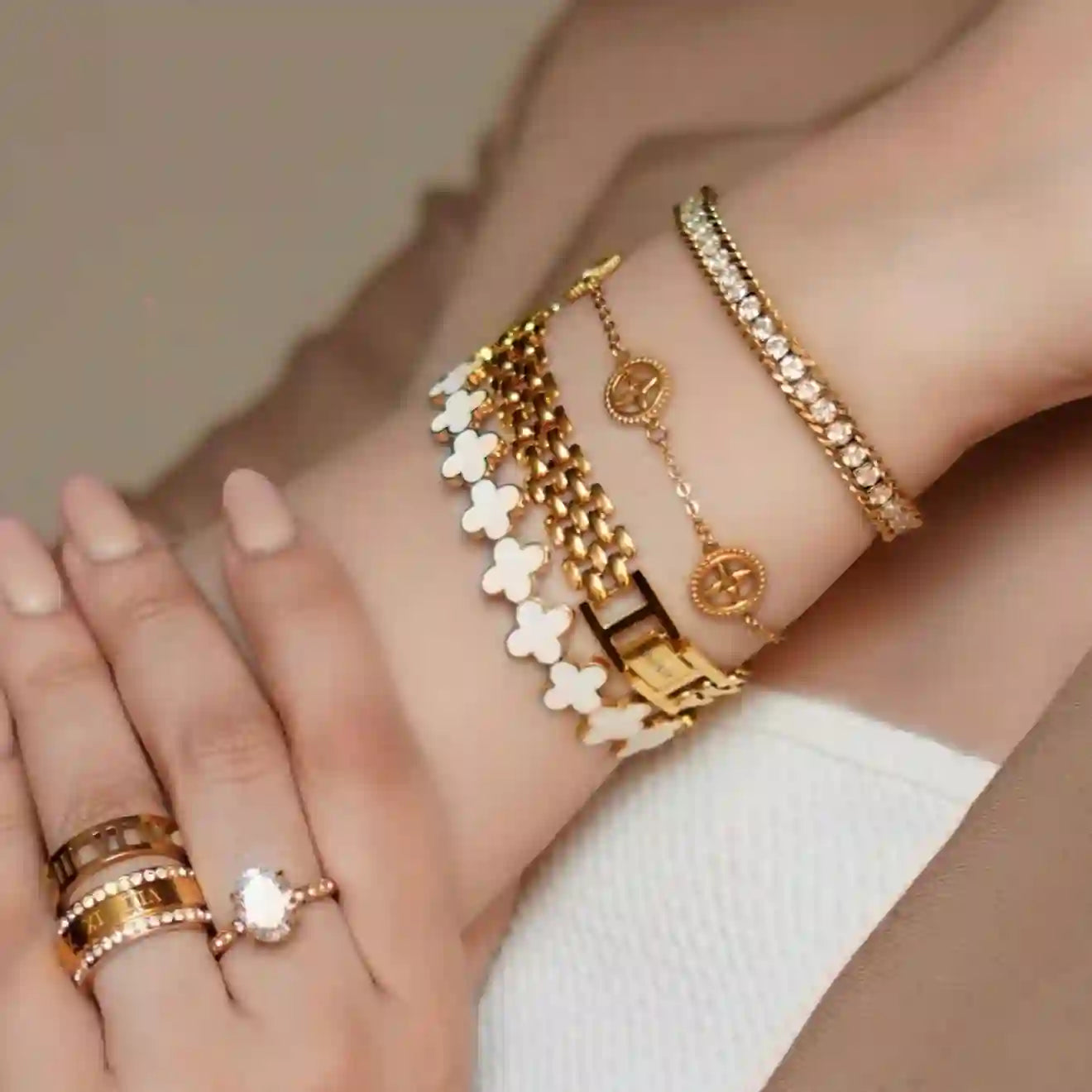 18k Gold plated Explorer Bracelet Shop Online - Mithra and Co