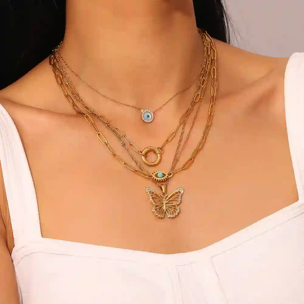 18k Gold plated Divine Eye Shop Online - Mithra and Co