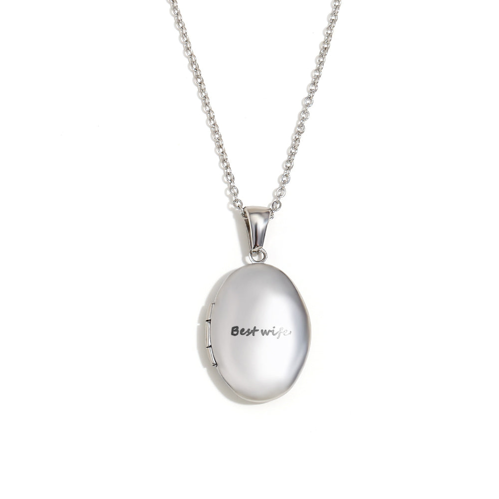18k Gold plated Custom Silver Pendant – Personalized with Laser Engraving Shop Online - Mithra & Co
