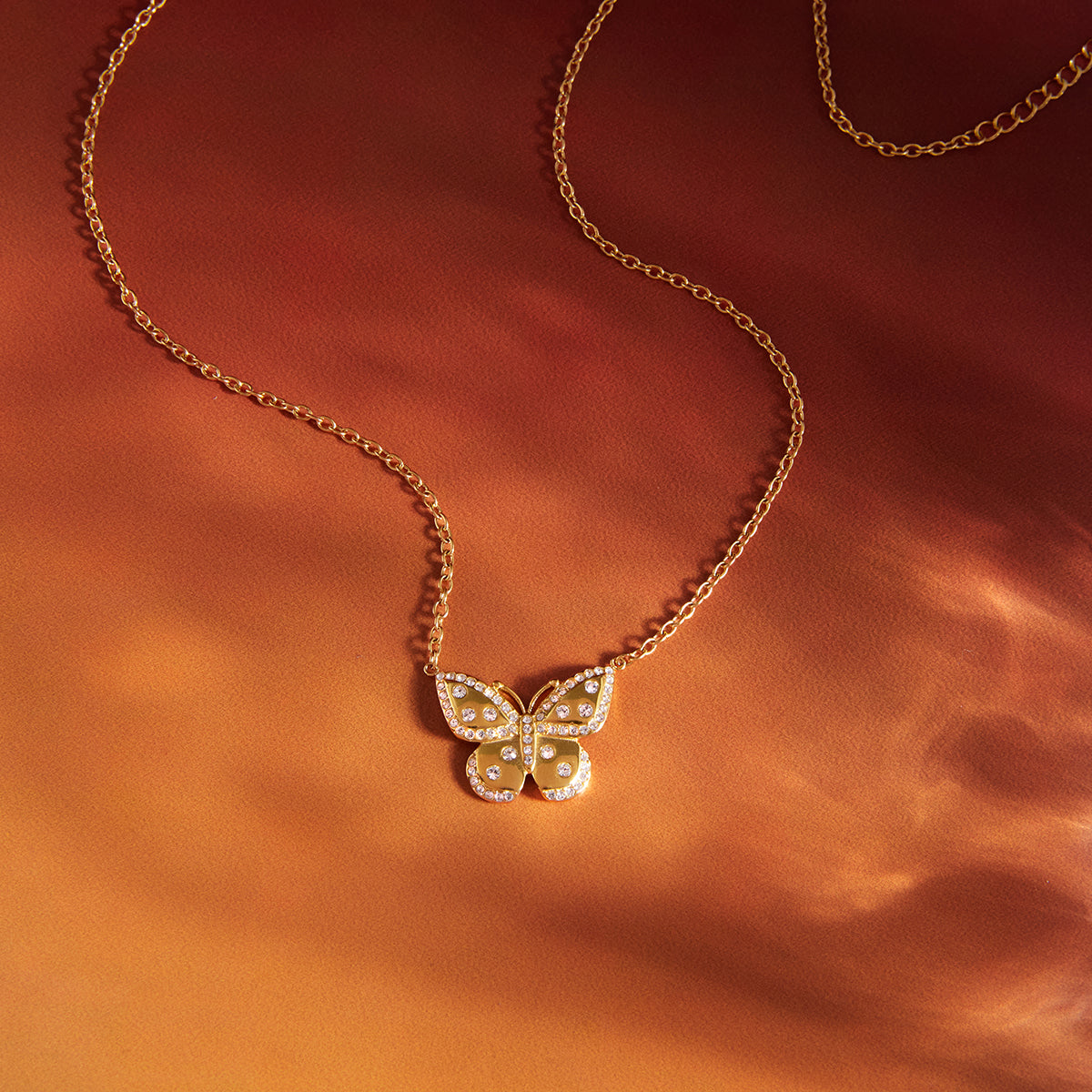 Mariposa Pavé Butterfly Necklace