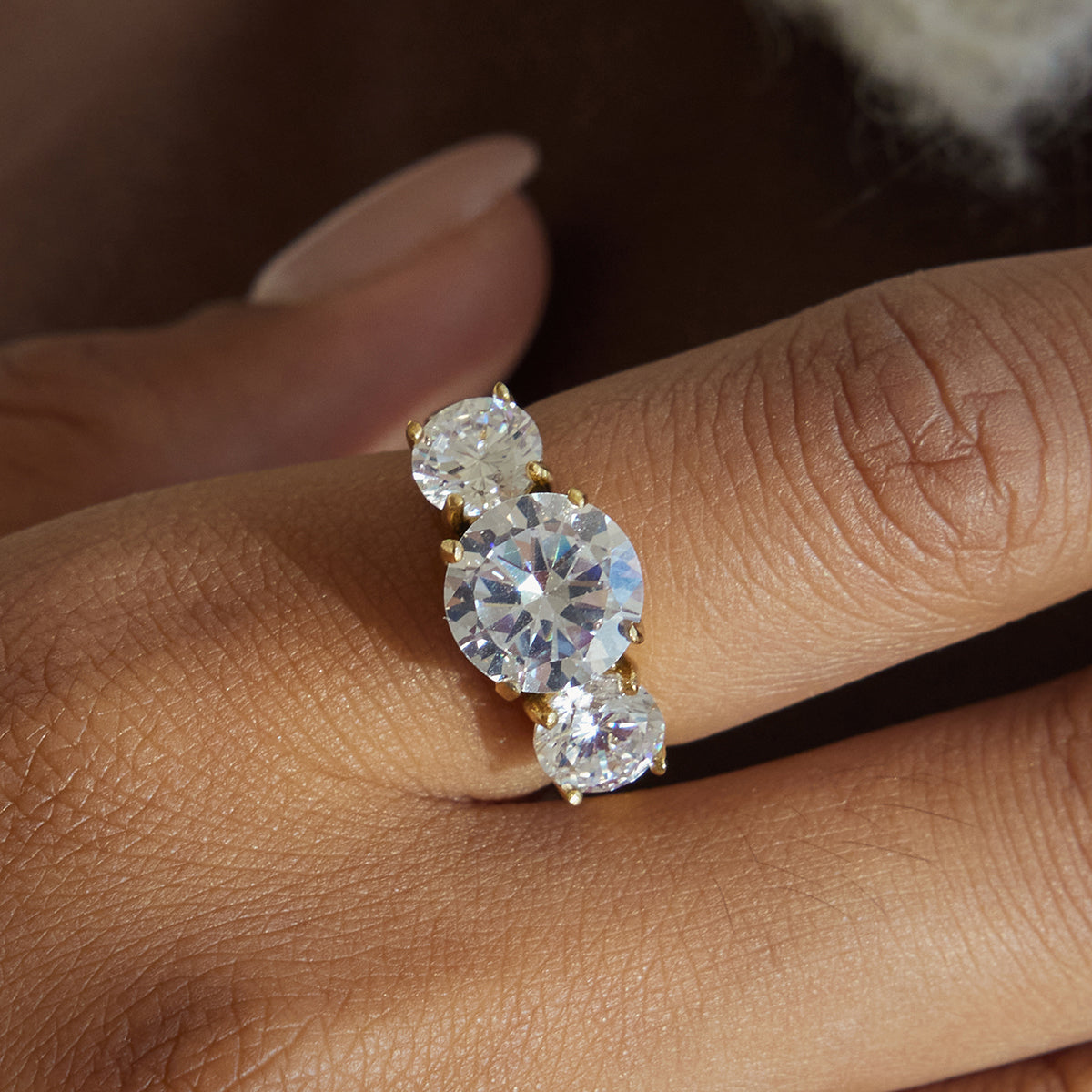 Trinity Solitaire Ring