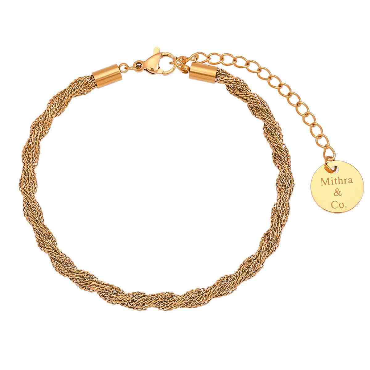 Buy Harper twsited rope bracelet online at Mithra and Co..