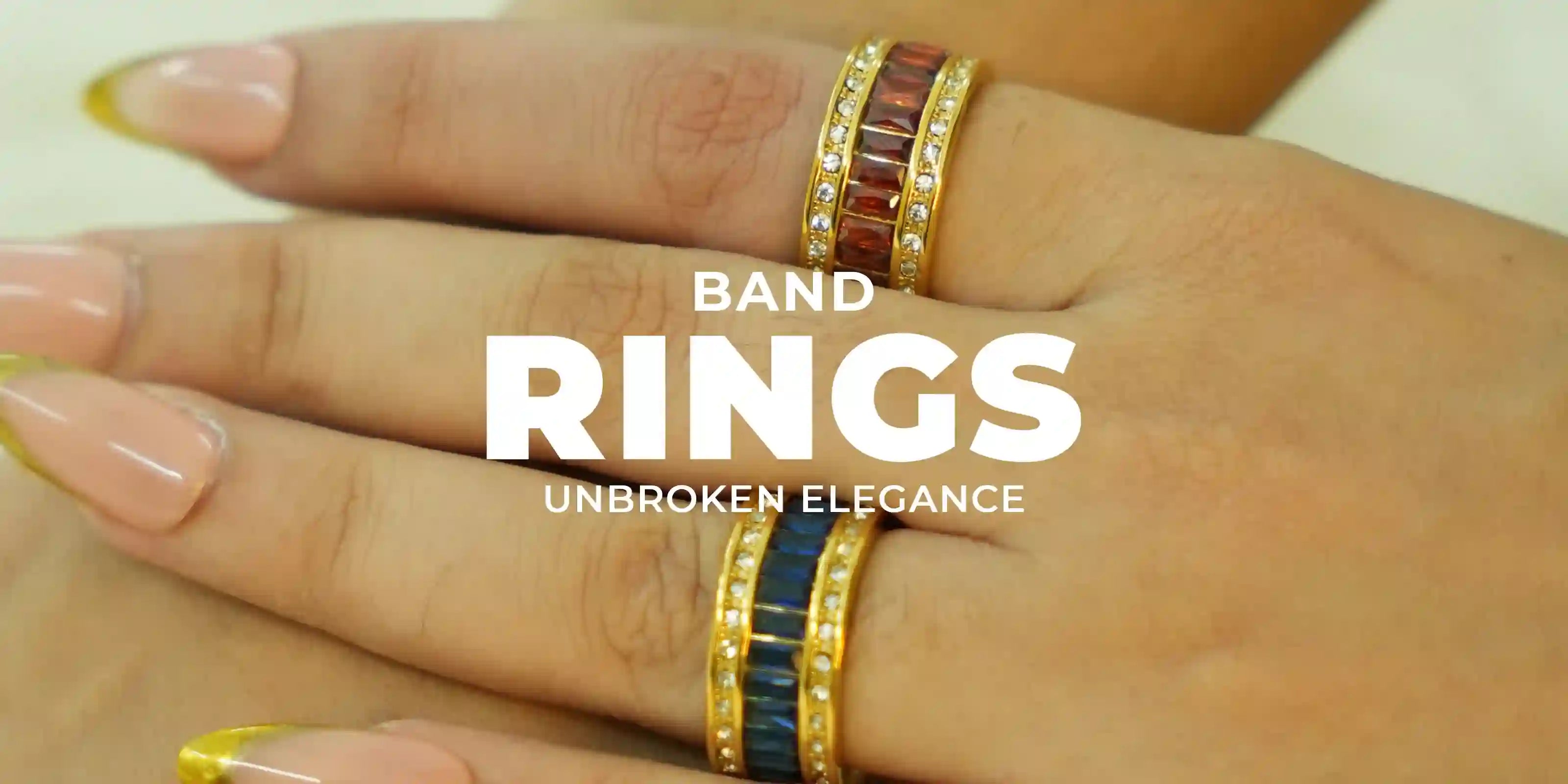 Buy Mithra and Co's 18k gold plated. Stackable and waterproof rings Bands Online.
