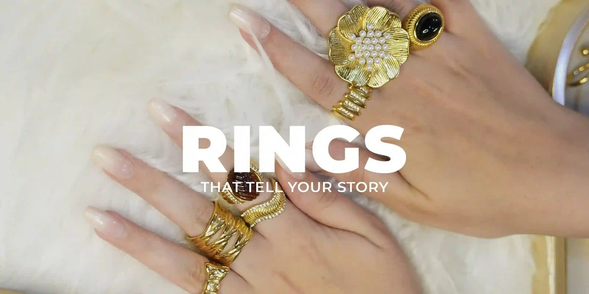 Buy Gold-Plated Rings for Women Online at Mithra and Co – Page 3