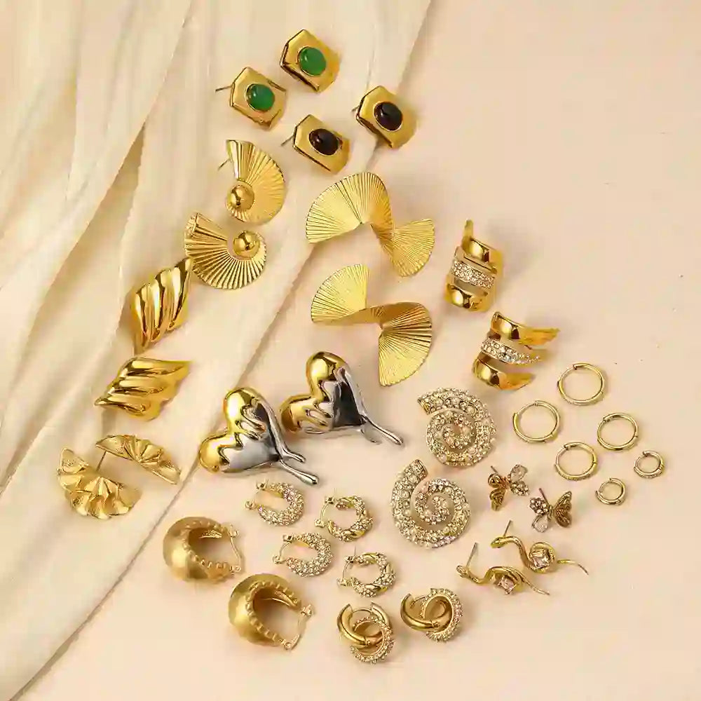 18k Gold plated Delsey Green Shop Online - Mithra and Co