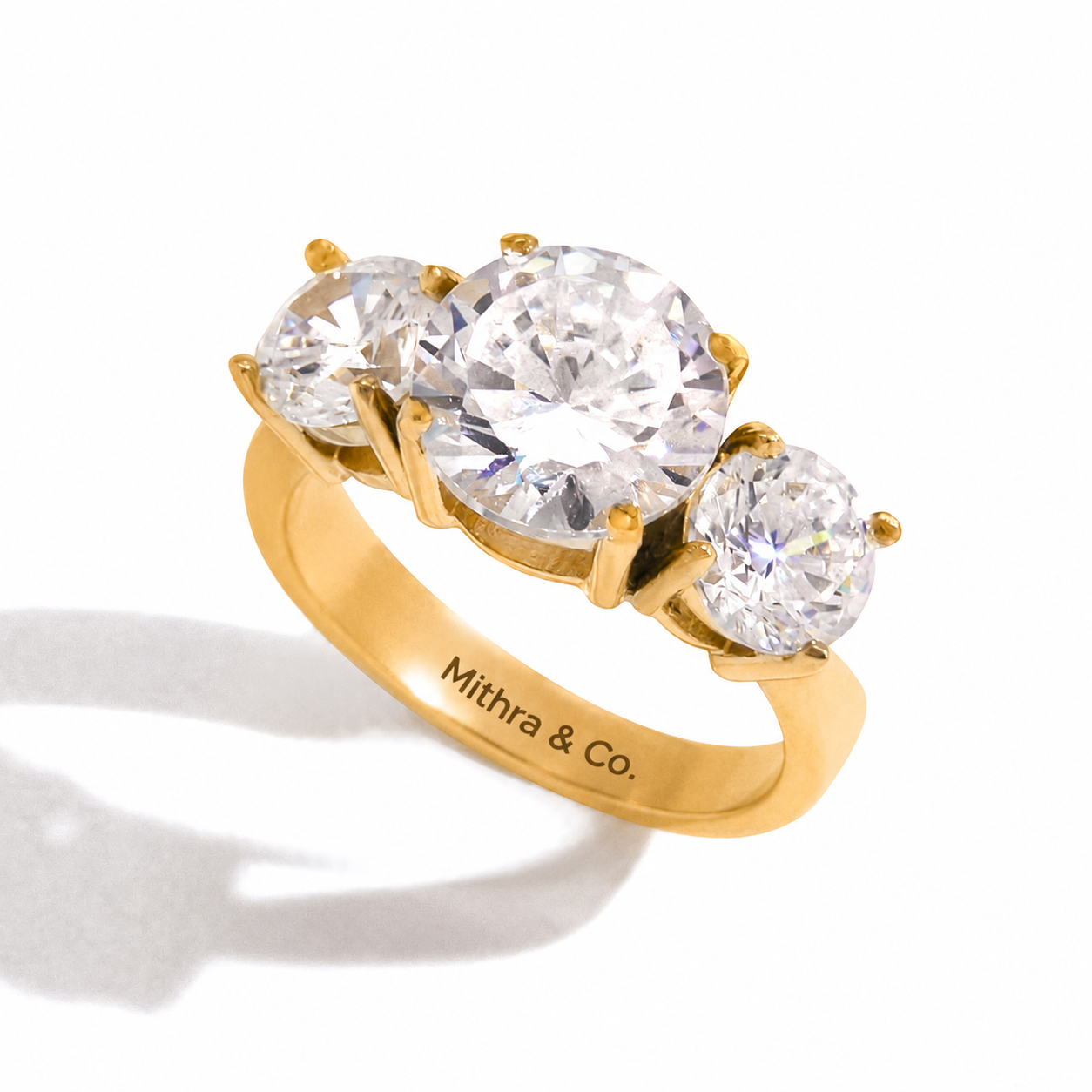 Trinity Solitaire Ring