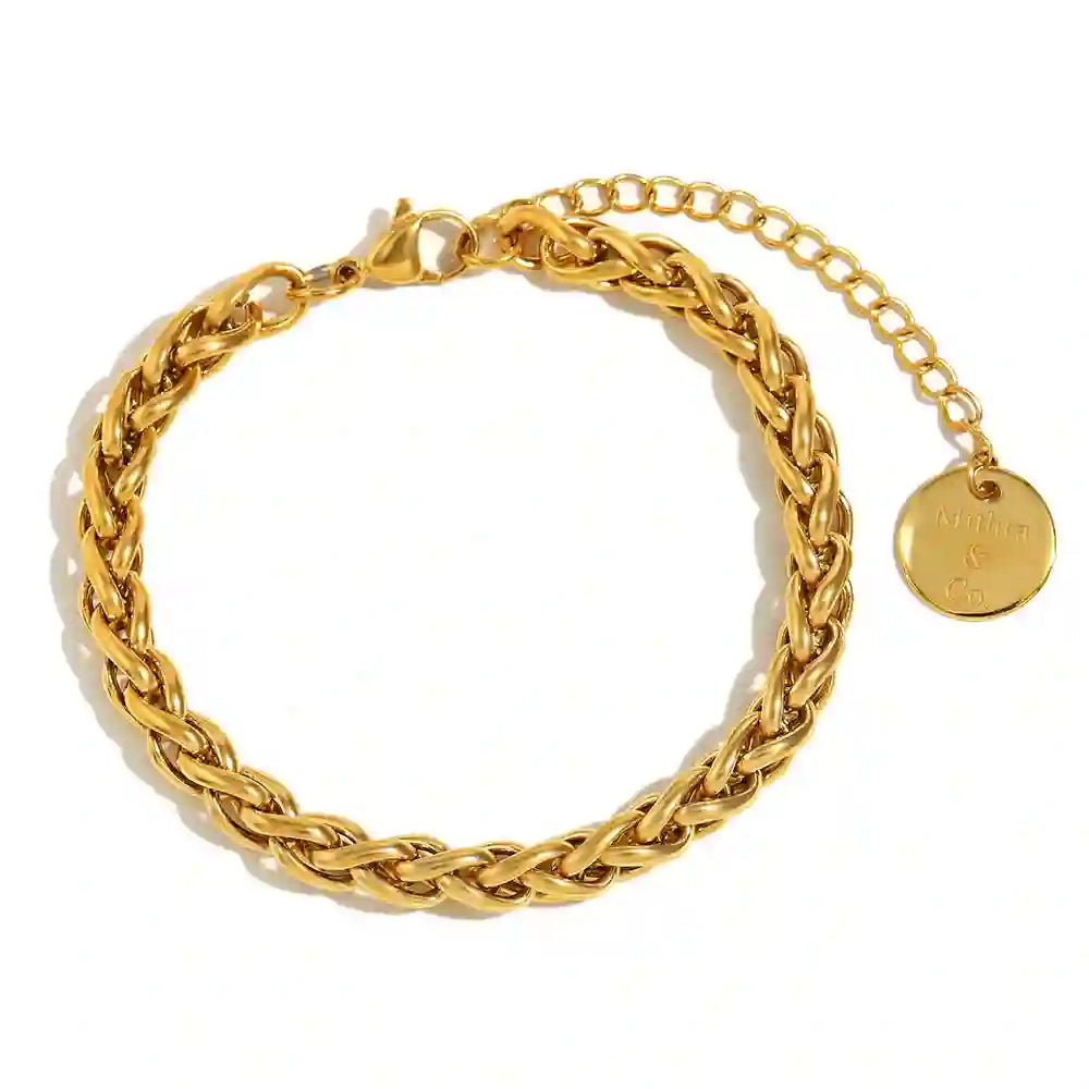 Buy Greek Woven Bracelet online at Mithra and Co..
