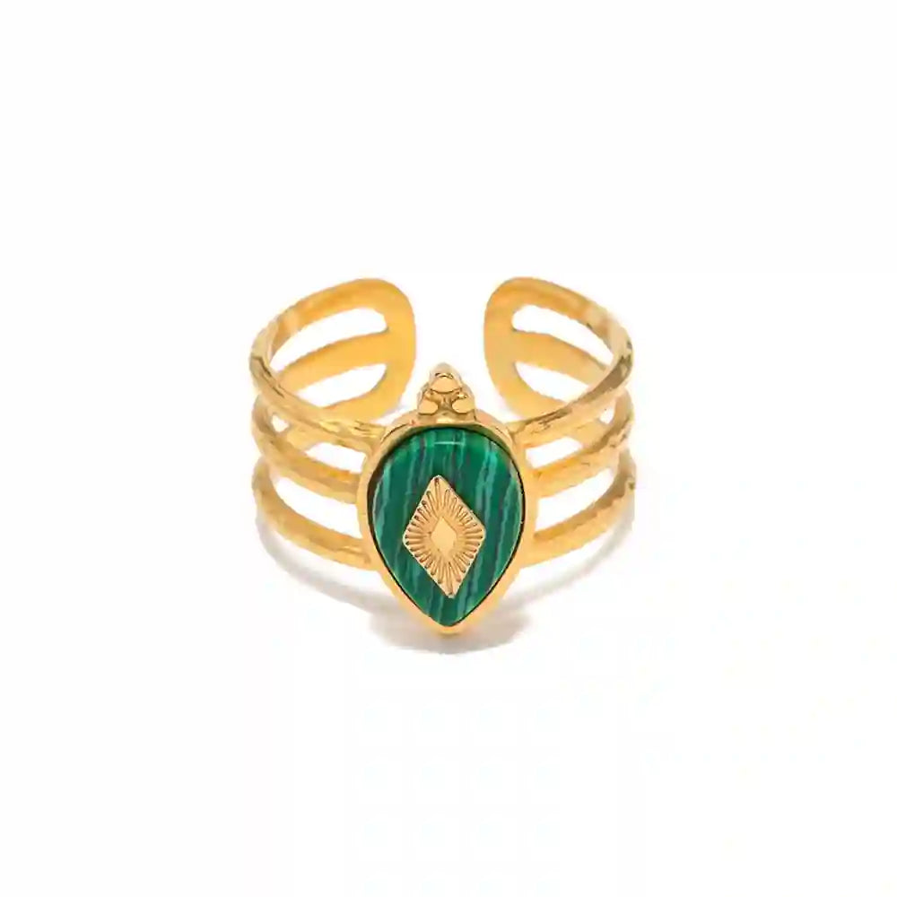 Open Adjustable Ring Talis - Shop 18k Gold Plated at Mithra and Co Online.