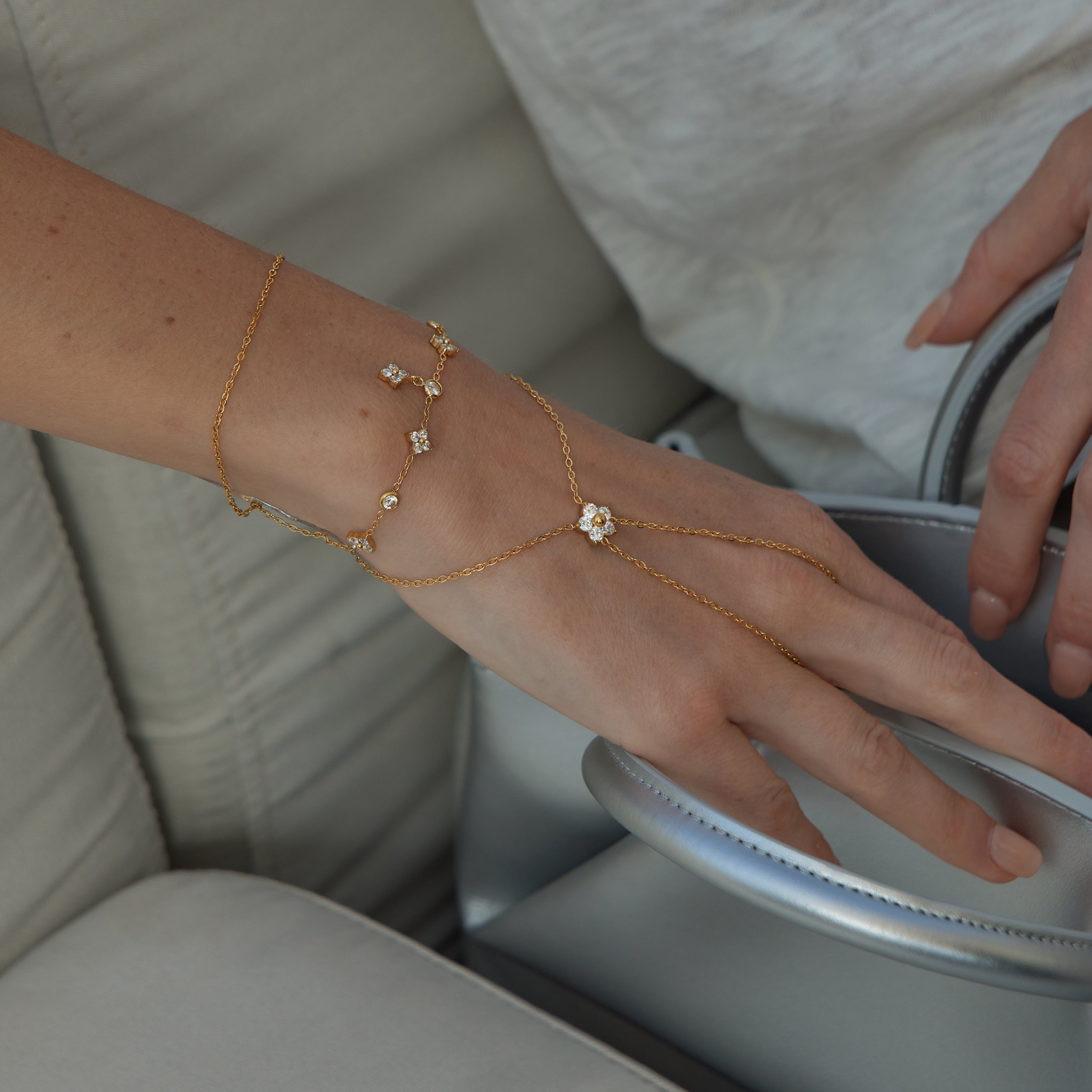 Petal Ring Handchain