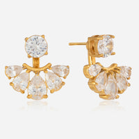 Aurora Fan Jacket Earrings