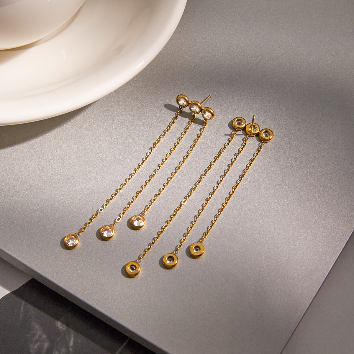 Trio Cascade Earrings