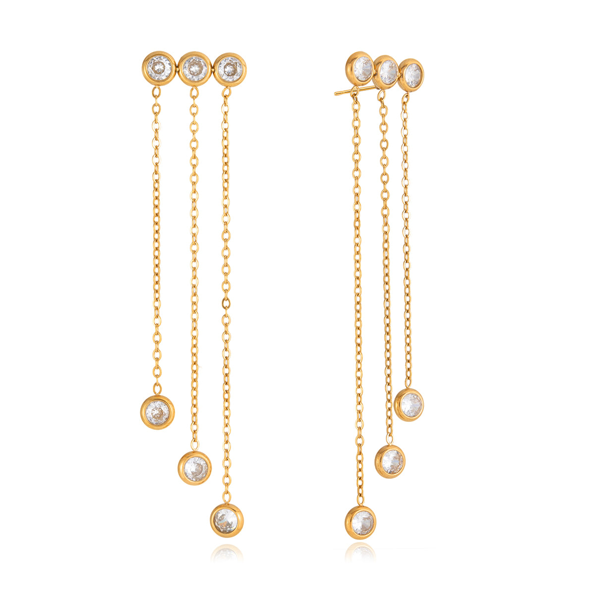 Trio Cascade Earrings