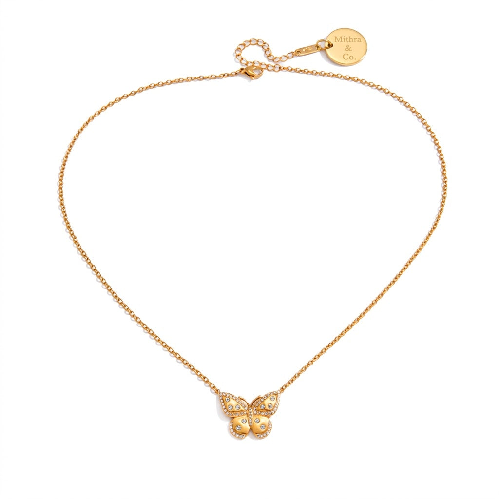 Mariposa Pavé Butterfly Necklace