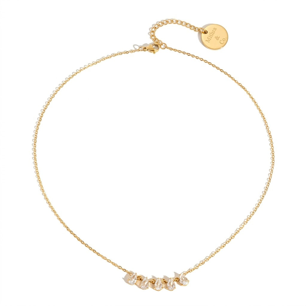 Quintet Teardrop Necklace