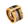 Buy 18 Gold Plated Stackable rings Online at Mithra and Co.