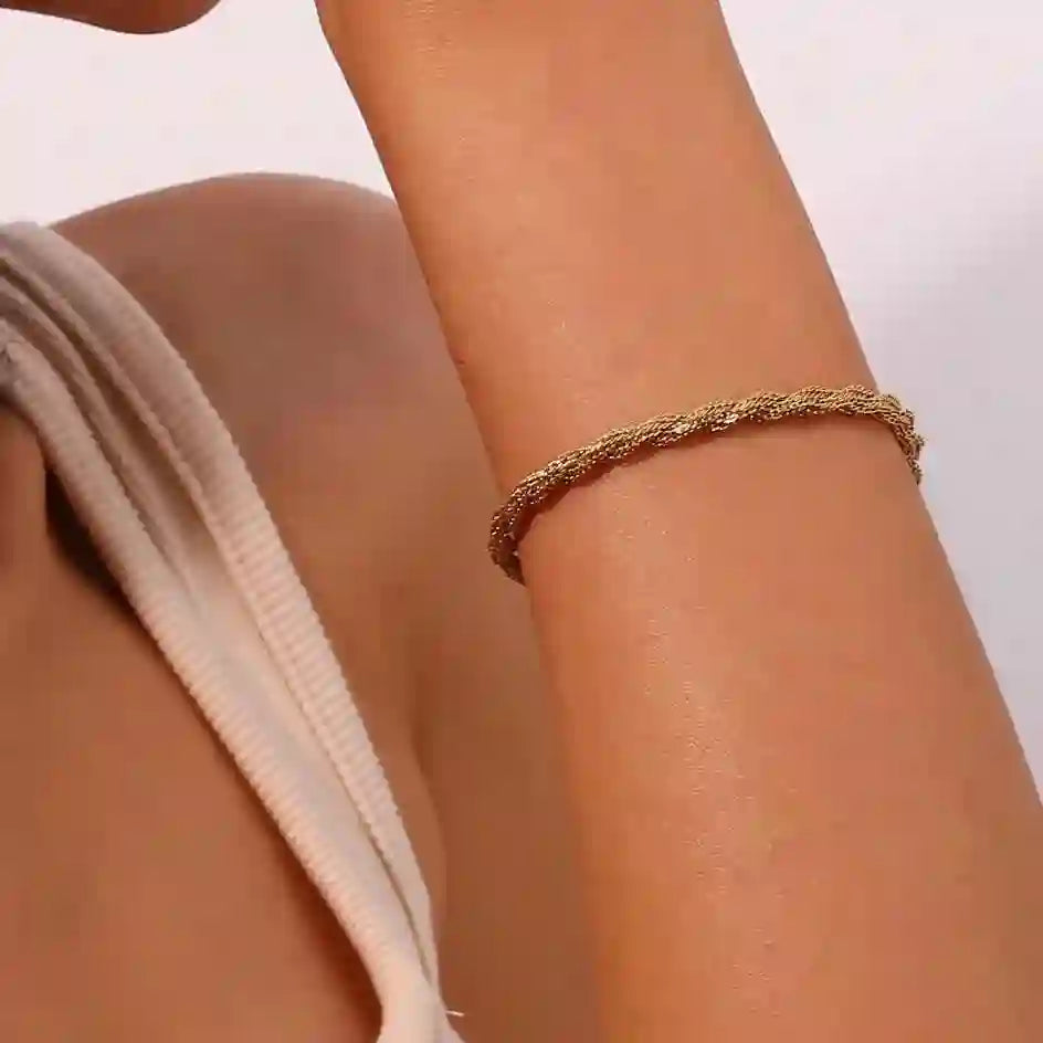 Buy Harper twsited rope bracelet online at Mithra and Co..